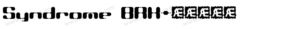 Syndrome BRK字体转换